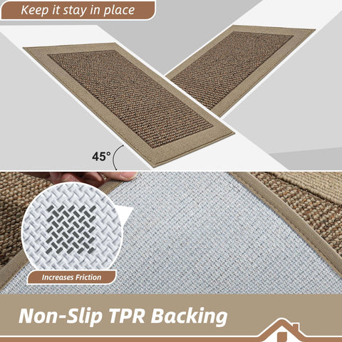BEQHAUSE stain-resistant rug protects floors from oils and sauces, easy to wipe