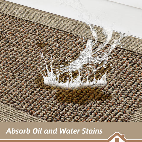 BEQHAUSE durable-weave kitchen rug preserves color and longevity in busy kitchens
