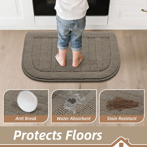BEQHAUSE absorbent kitchen mat dries moisture quickly after cooking.