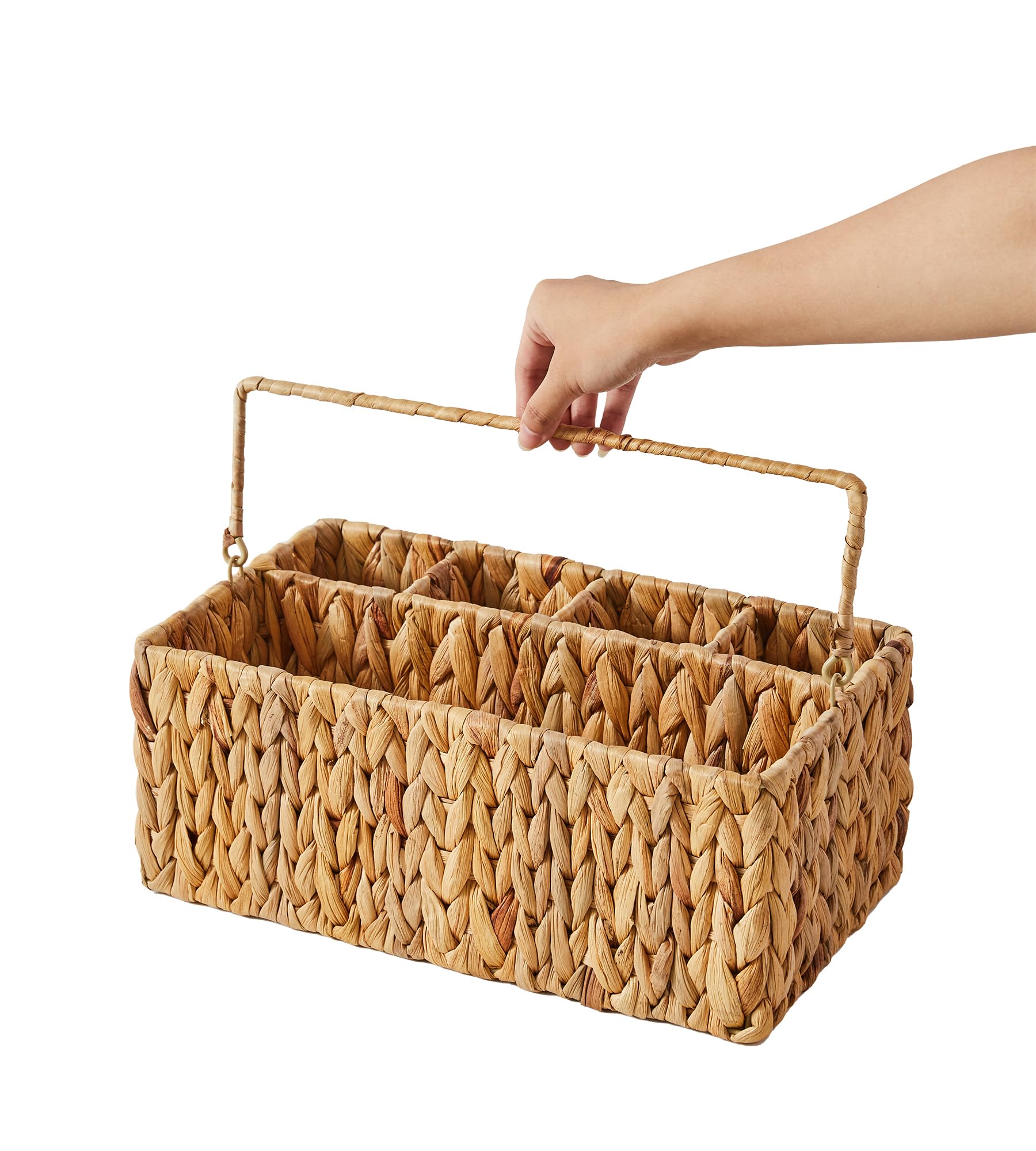Easy to transport Berdeng caddy between kitchen and dining area.