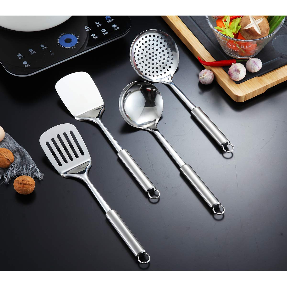 Berglander 12-piece utensil set cooking spoon versatile stirring and sautéing tool.