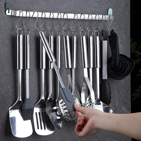 Berglander cooking spoon in stainless steel for versatile stirring.
