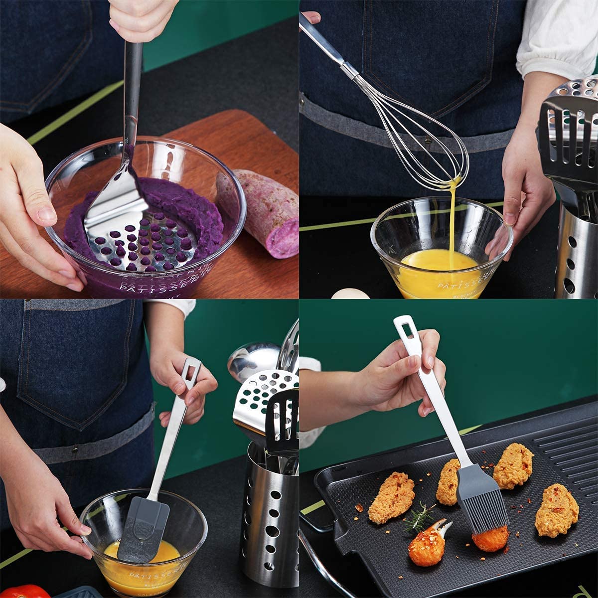 Berglander dishwasher-safe utensils simplify cleaning after cooking.