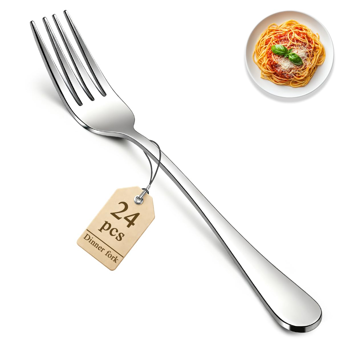 Berglander 24pc salad forks set on a dining table for daily meals