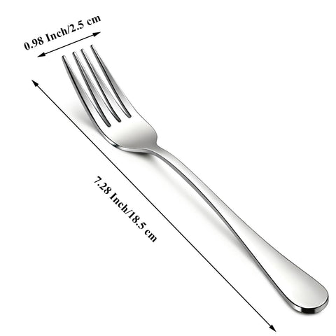 Berglander salad forks close-up showing durable stainless steel construction