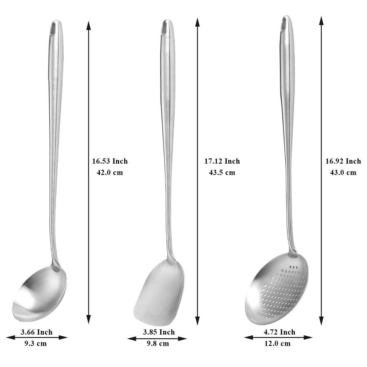 Berglander Wok Spatula Set ladle ideal for serving soups and broths