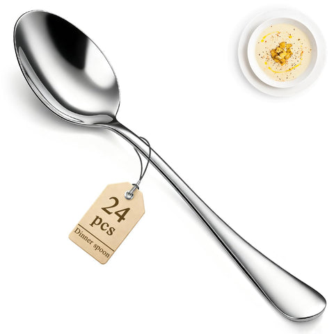 Berglander dinner spoons with polished finish ideal for elegant table settings.