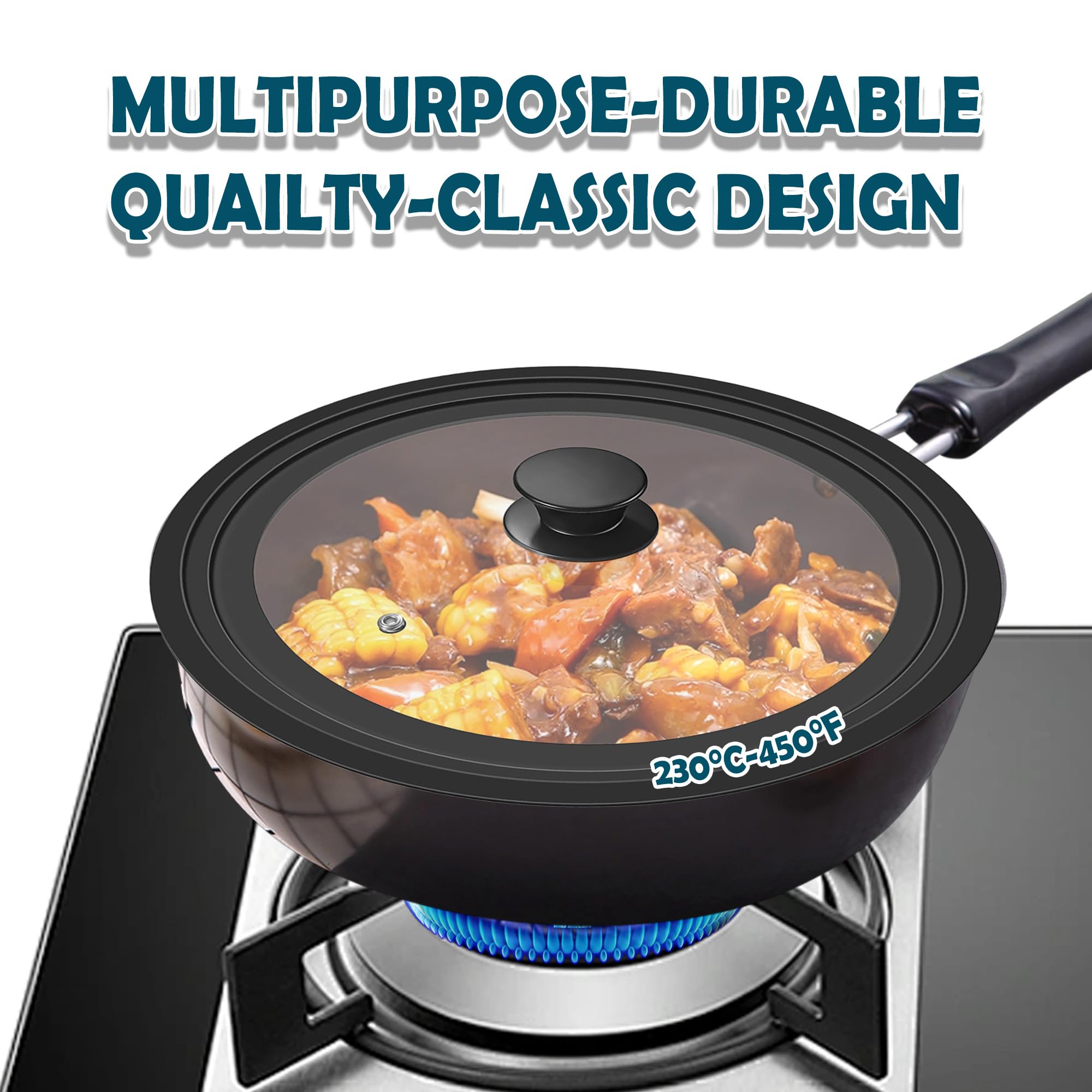 BERHT silicone outer ring and heat-resistant knob support confident handling.