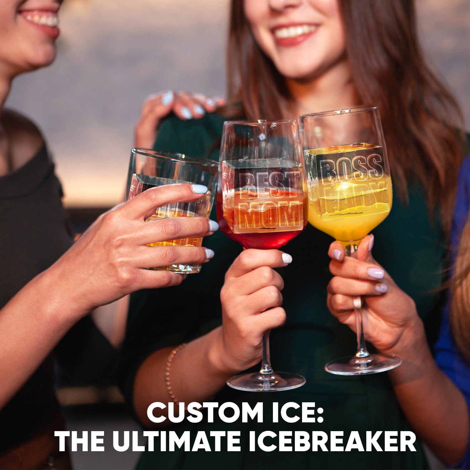 BERLINZO easy-release ice mold simplifies freezing and serving.