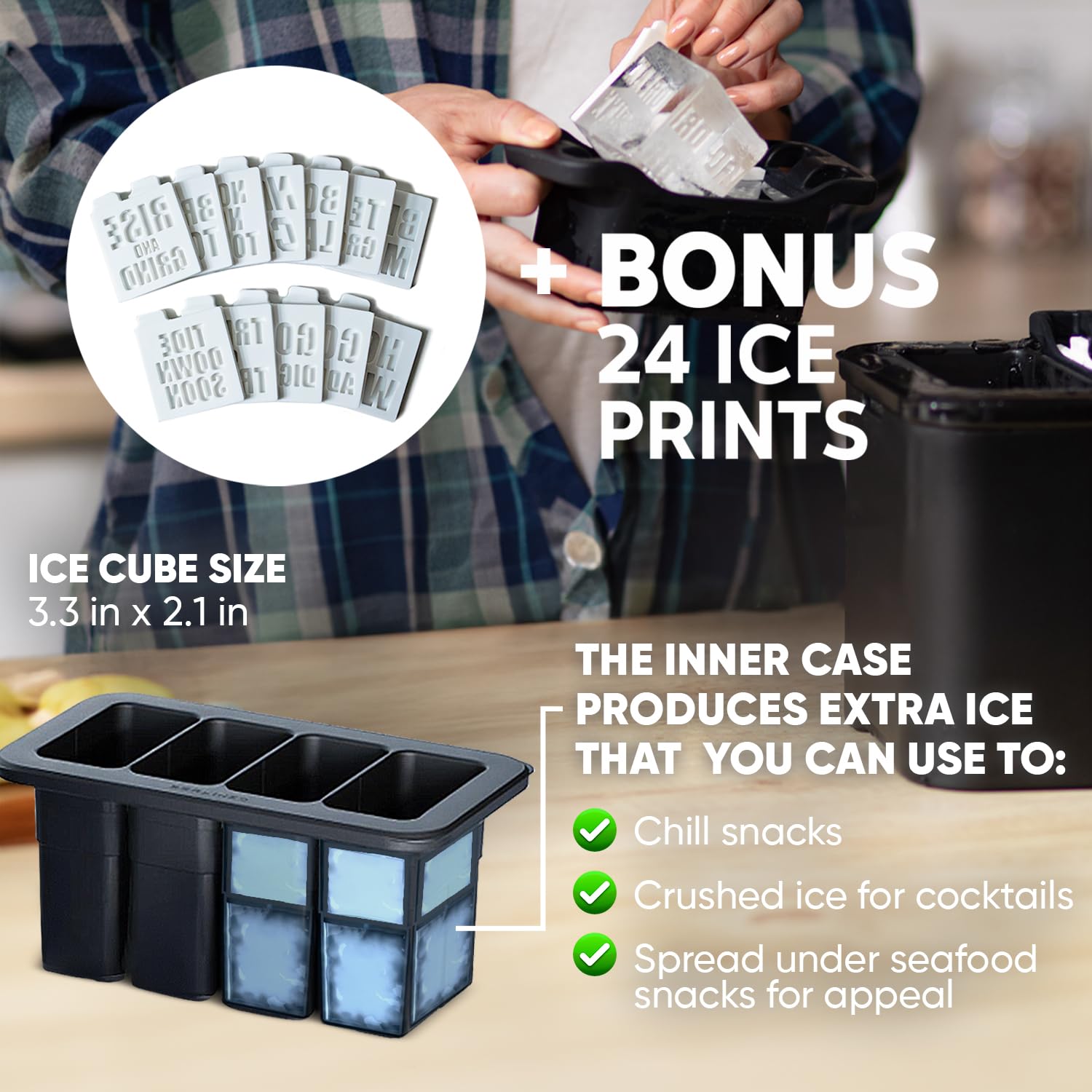 BERLINZO odorless, taste-free ice preserves drink flavors.