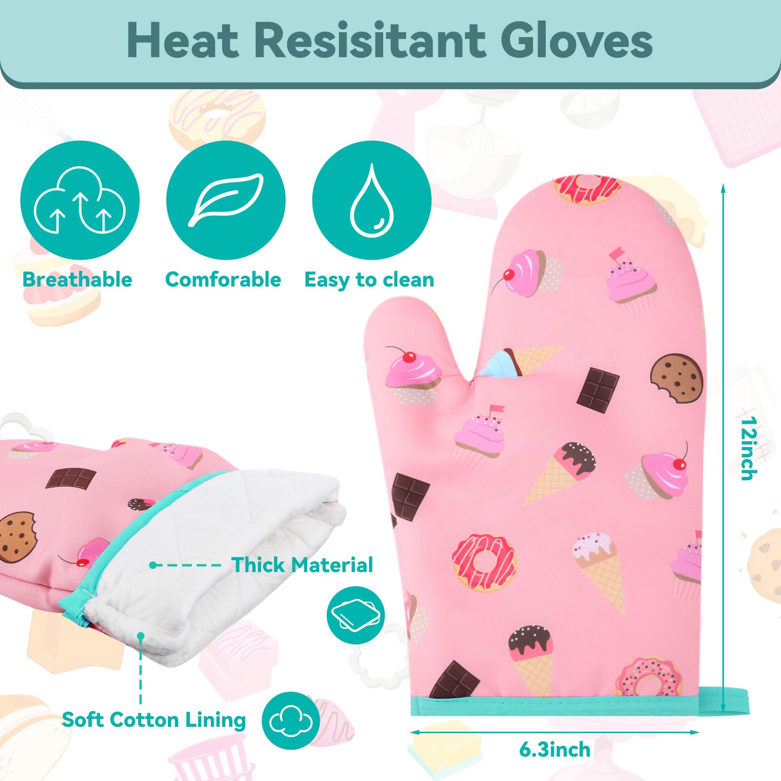 Berlune socks with cute baking quotes for cozy kitchen moments