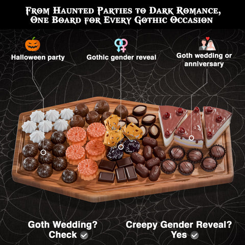 Berry Good Lunch double-sided coffin board offers versatile serving options.