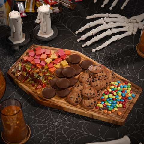 Berry Good Lunch Halloween hosting setup inspires dramatic, stylish spreads.