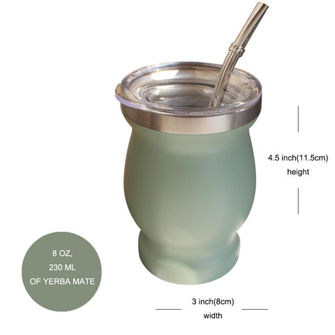 Beruth double-walled yerba mate cup offers superior heat insulation for hot beverages.