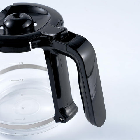 BESBARISTA clear glass carafe showing visibility of brew levels