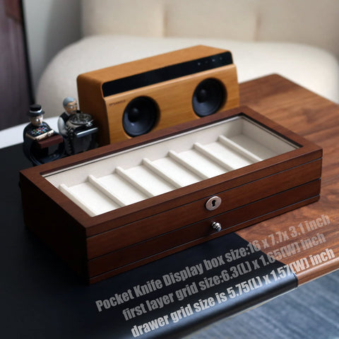 Besforu knife drawer with adjustable partitions adapts to blade sizes