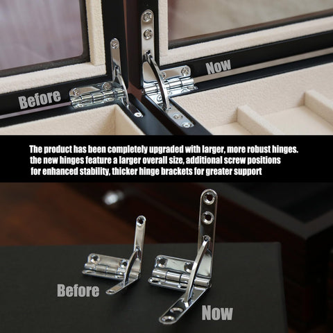 Besforu pocket knife display case top glass window for clear viewing