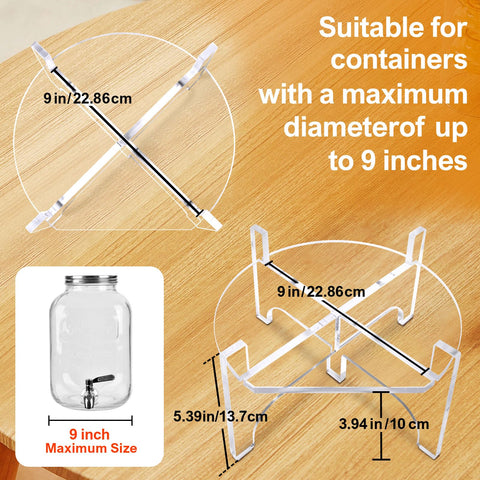 BESHIGH 8mm stand side view emphasizes stable platform for beverages