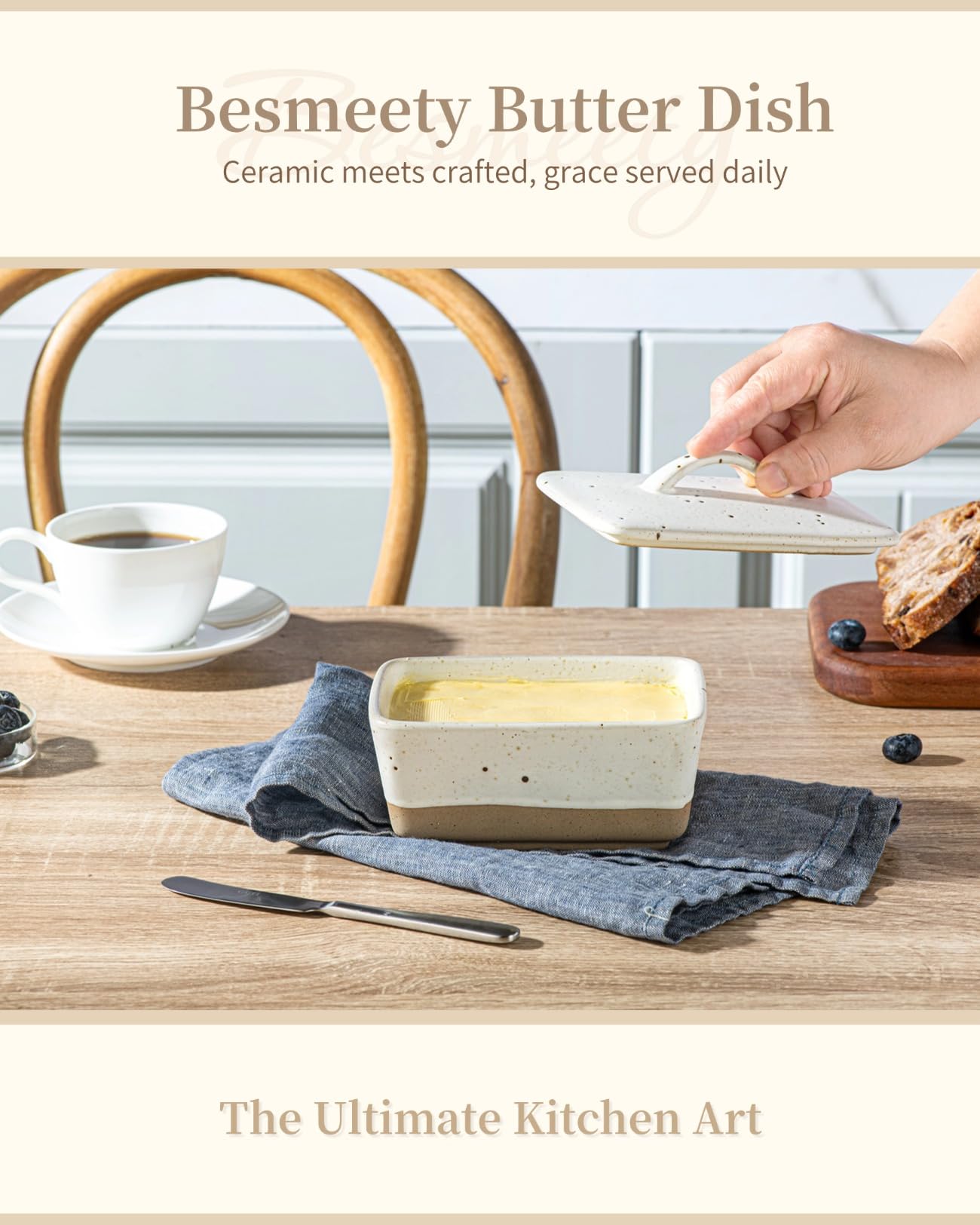 Besmeety rustic country-style appearance enhances kitchen decor