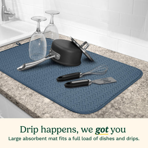 Best Brands Cuisinart dish drying mat two-pack for rotation and longer life.