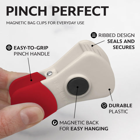 Best Brands Disney 6-pack magnetic chip clips for easy fridge organization.