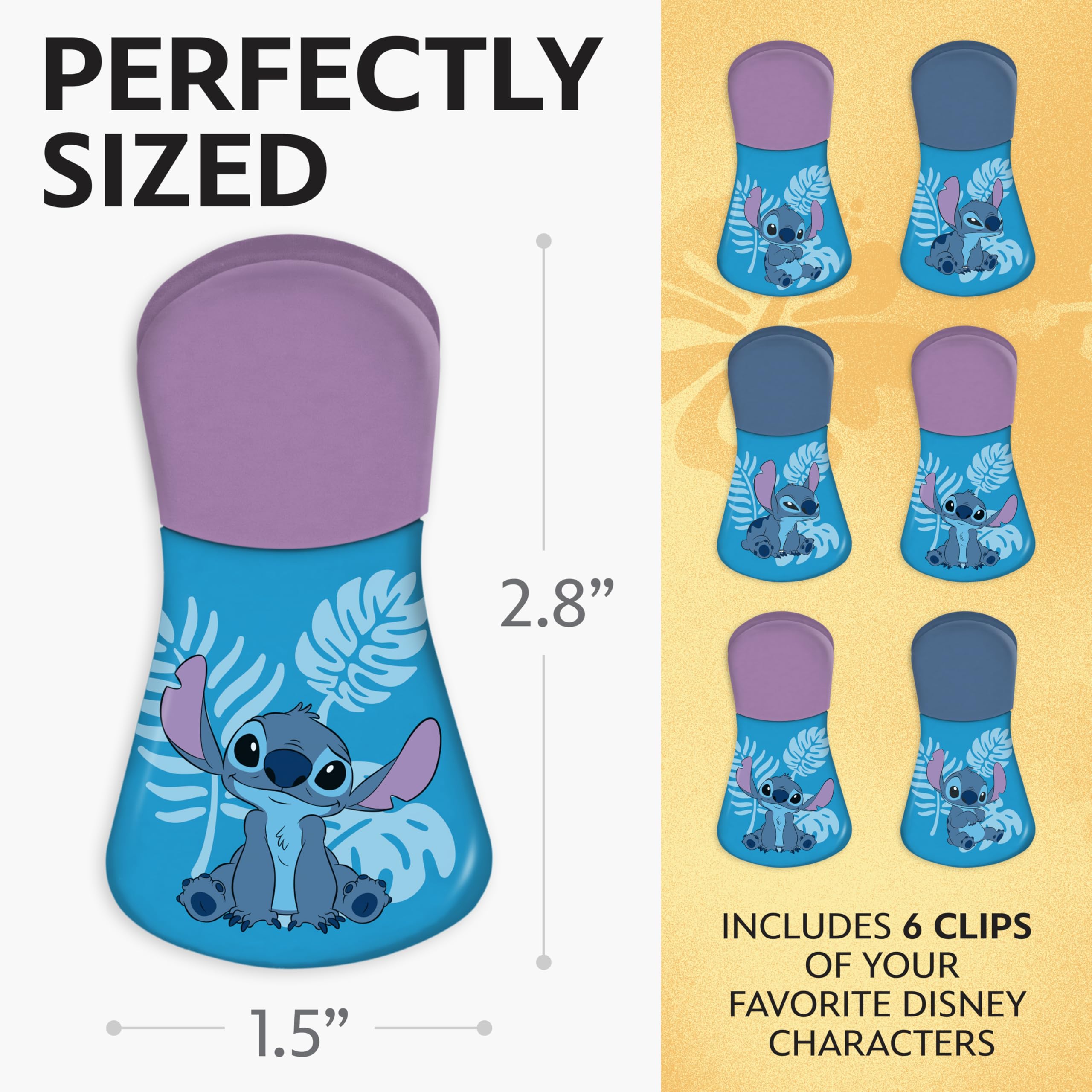 Best Brands Disney 6-pack chip clips simplify pantry storage