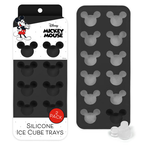Best Brands Disney tray with Mickey molds forming fun ice cubes in a glass