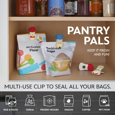 Best Brands Disney Winnie Pooh magnetic chip clip adds magic while sealing snacks.