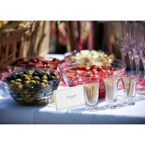 Best Paper Greetings unfolded table card 3.5x4 for expanded personalization space.