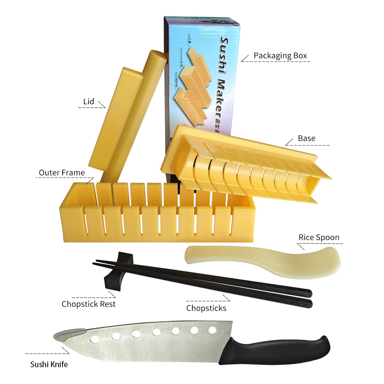 Bestbuy Yuhe Sushi Maker kit with chopsticks enables quick home rolls