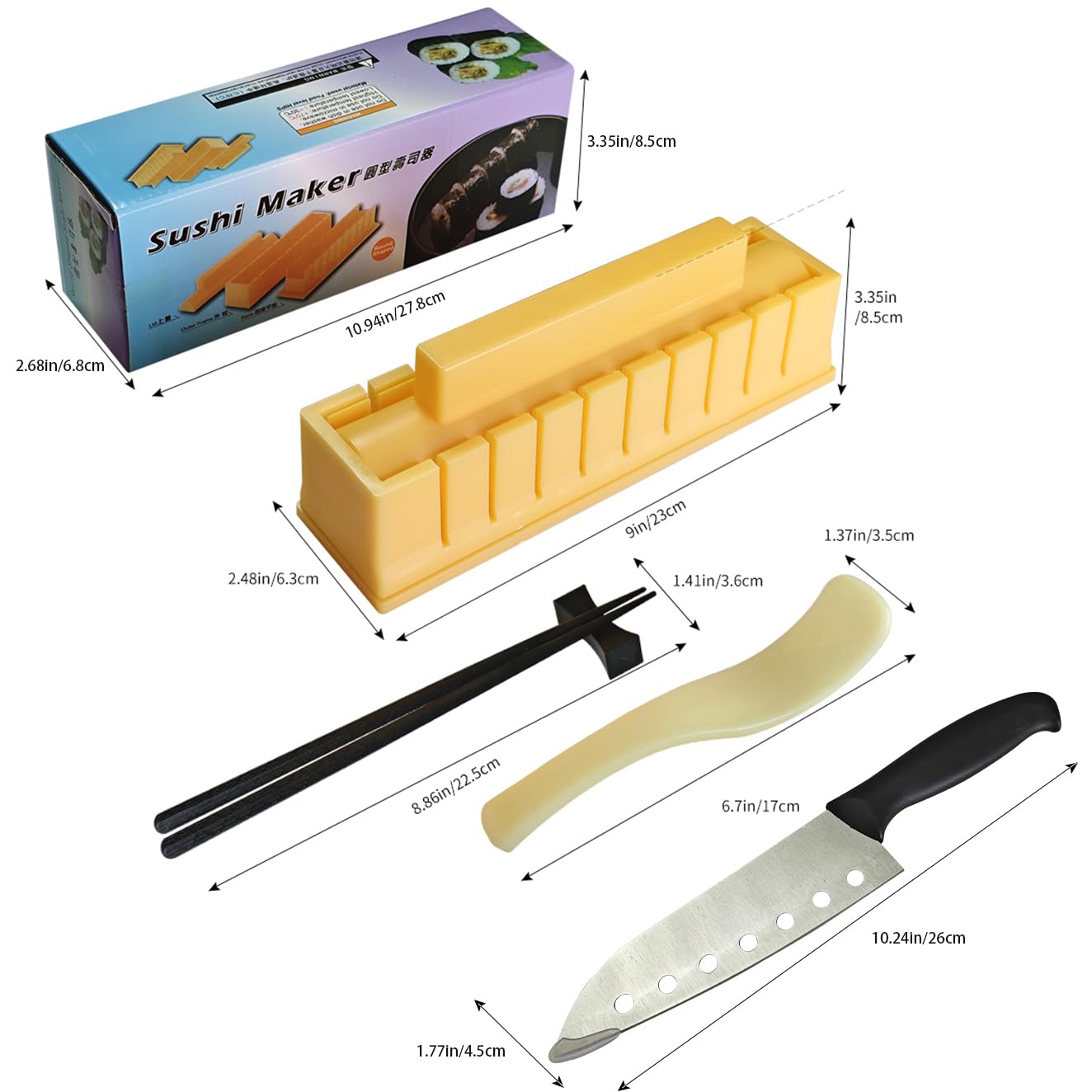 Bestbuy Yuhe Sushi Maker knife included for precise cuts