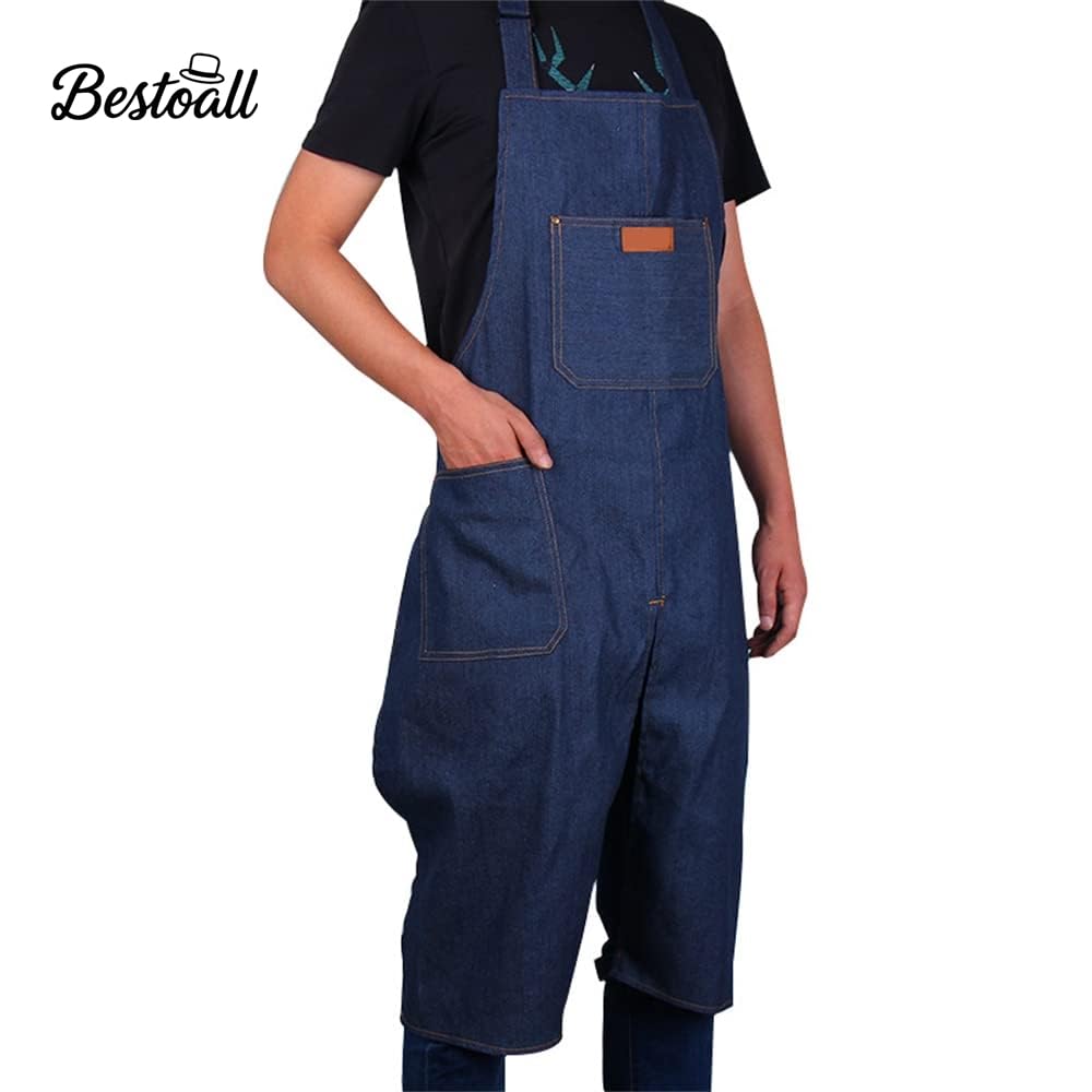 Bestoall denim material apron highlighting durability and stain resistance