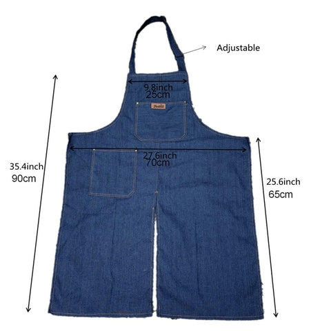 Bestoall pocketed apron showing tool and phone slots