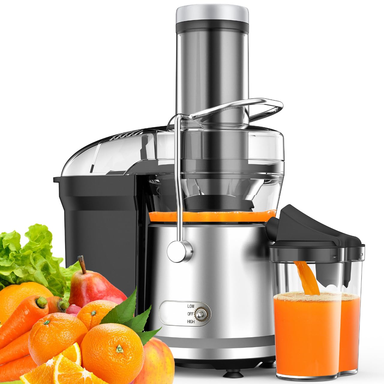 Bestome 1200W juicer with full copper motor for powerful extraction