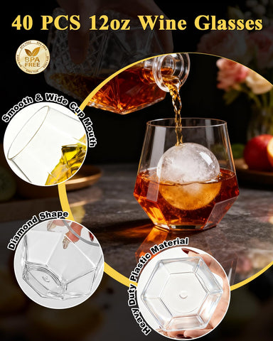 BESTSTAR BPA-free food-grade plastic wine glasses provide safe, easy disposal after gatherings.
