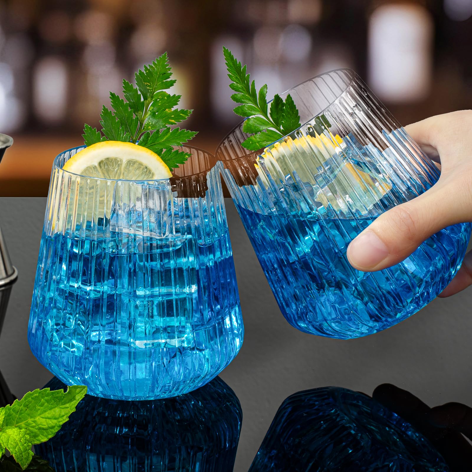 BESTSTAR BPA-free plastic wine glasses offering a lightweight, safe serving option.