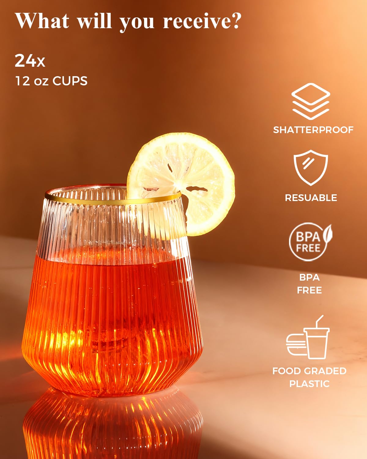 BestSTAR shatterproof clear drinkware ideal for kid-friendly outdoor events