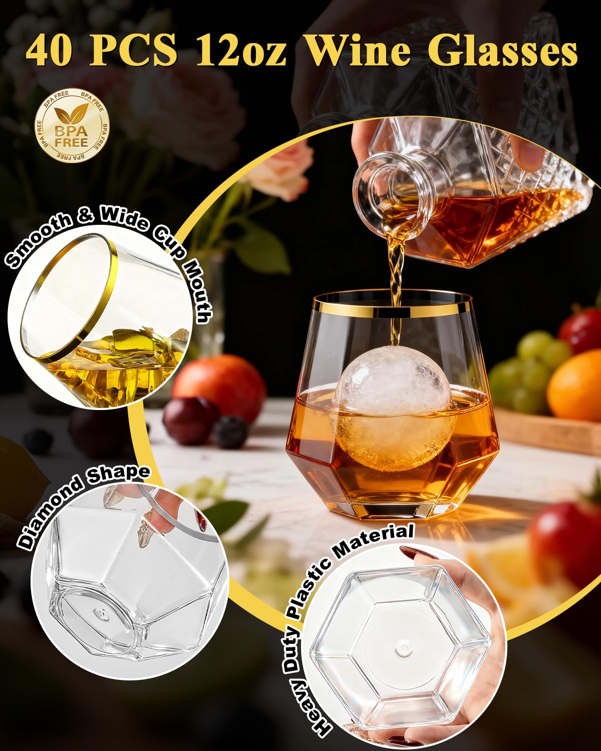 BestSTAR shatterproof plastic glass keeps beach gatherings carefree.