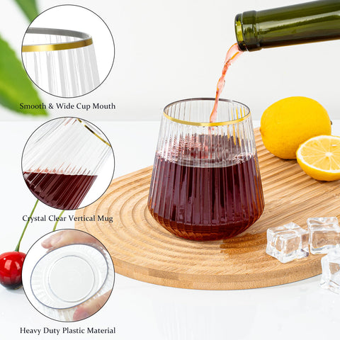 BESTSTAR Stemless balance base provides stability and spill prevention during receptions.