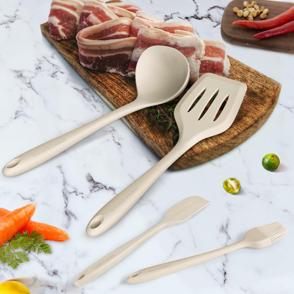 BESTZMWK dishwasher-safe utensils provide quick, hassle-free cleaning.
