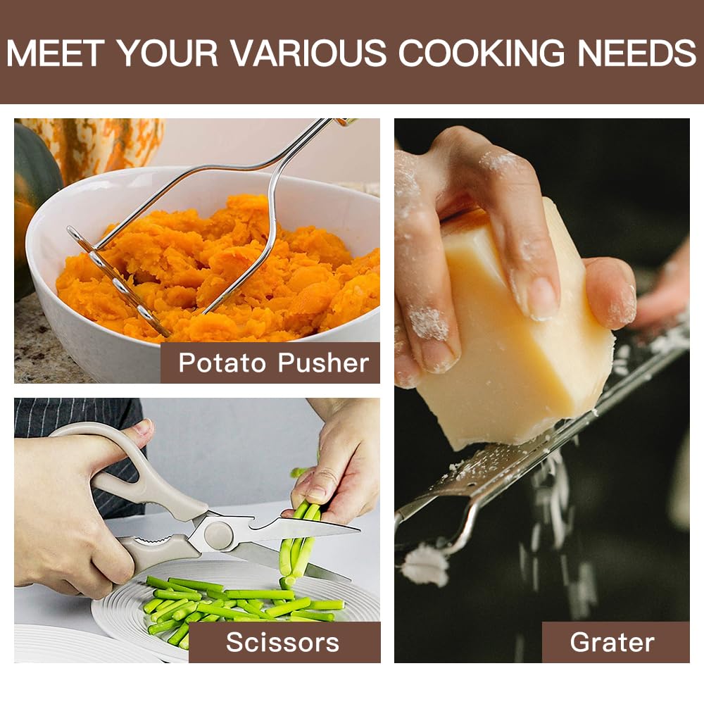 BESTZMWK durable heat-resistant set withstands daily cooking tasks.