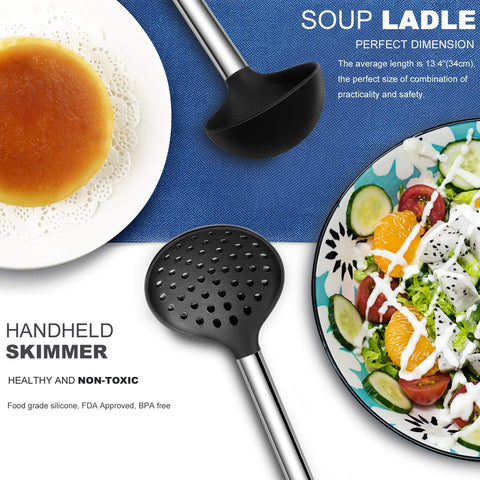 BestZMWK silicone spatula protecting pans during flipping and mixing