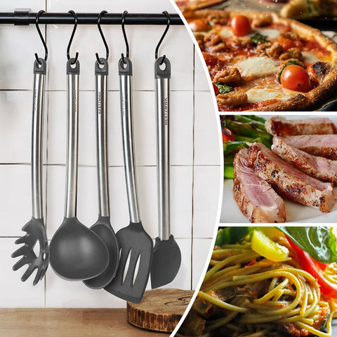 BESTZMWK stainless steel handles offer durability in daily cooking