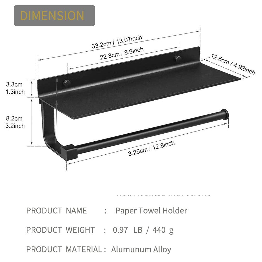 BESy all-metal tissue holder uses 3M tape for no-drill setup