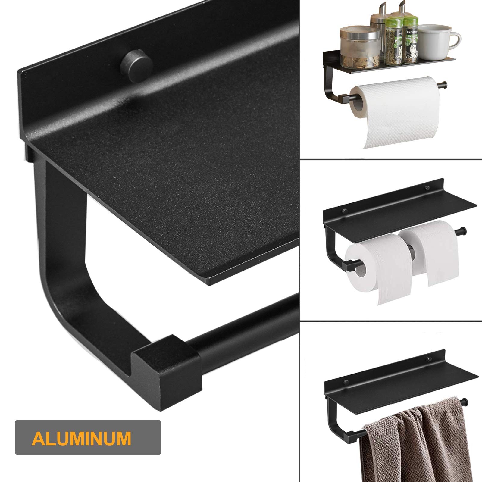 BESy modern matte black organizer suits kitchen or bathroom spaces