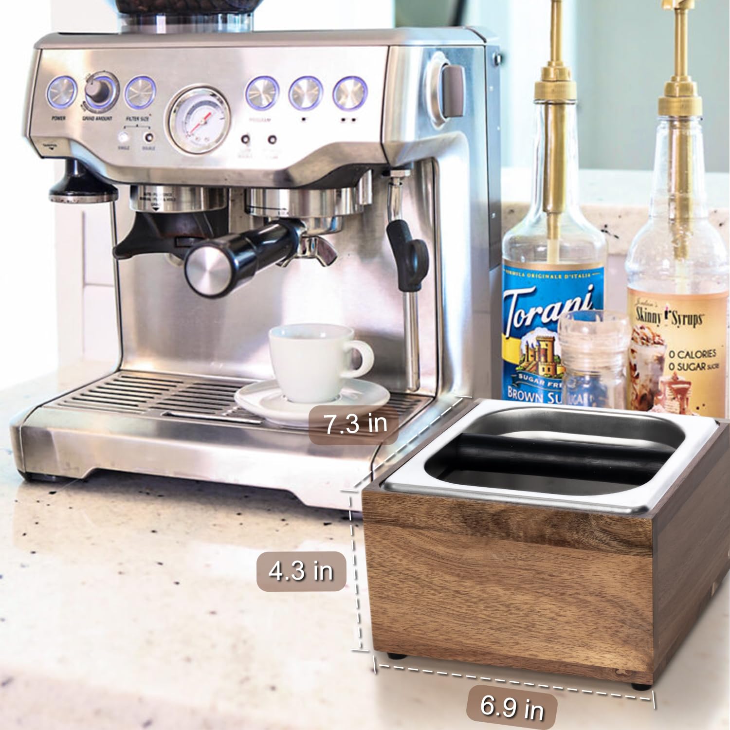 BESZONE Knock Box features a quiet design for early mornings.