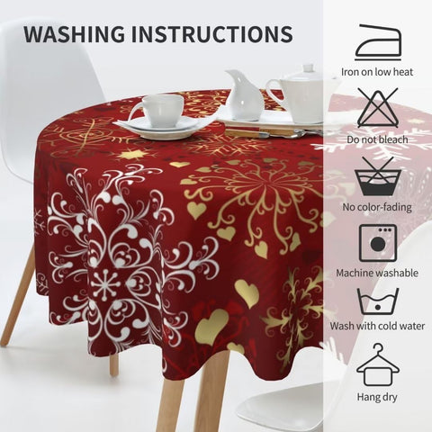 BETGINY waterproof polyester tablecloth guards against spills
