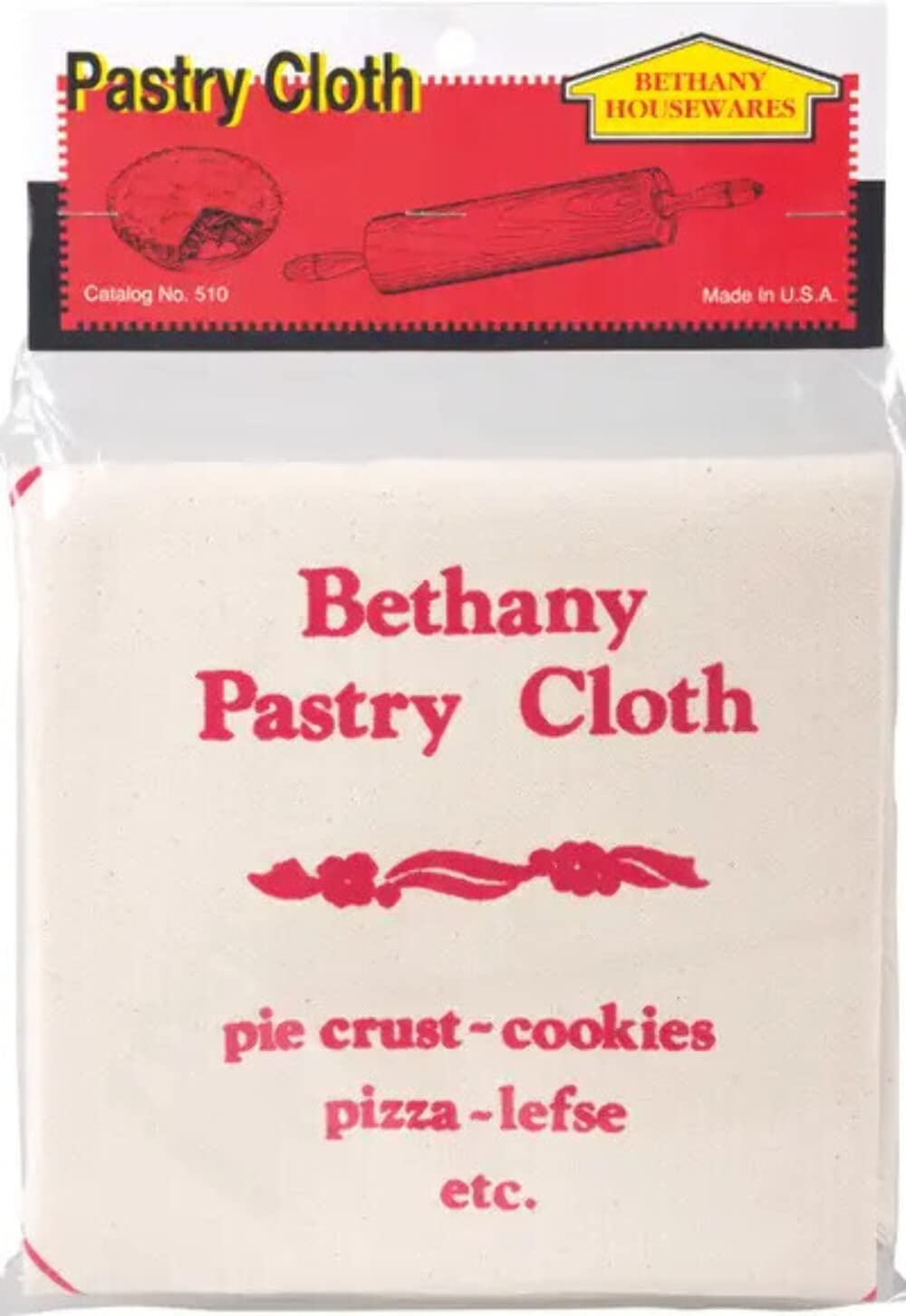 Bethany Pastry Cloth 19-inch, tan, for smooth rolling and easy cleanup