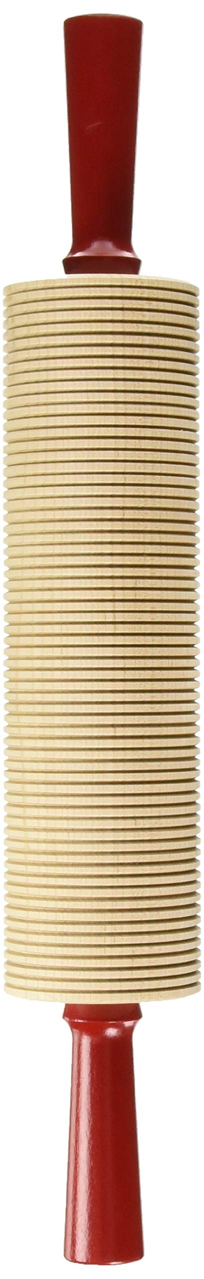 Bethany Housewares wood rolling pin surface detail for even texture.