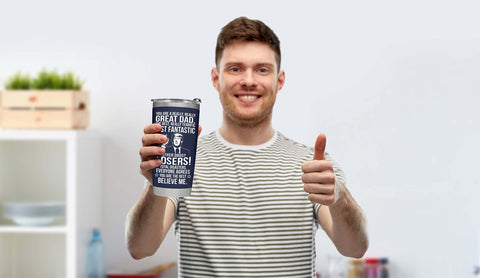 BETHEGIFT outdoor-use dad tumbler for camping and outings